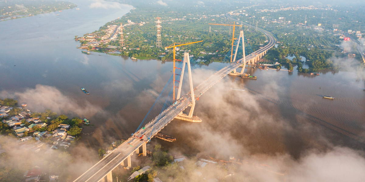 Toàn cảnh cao tốc Mỹ Thuận – Cần Thơ chuẩn bị thông xe