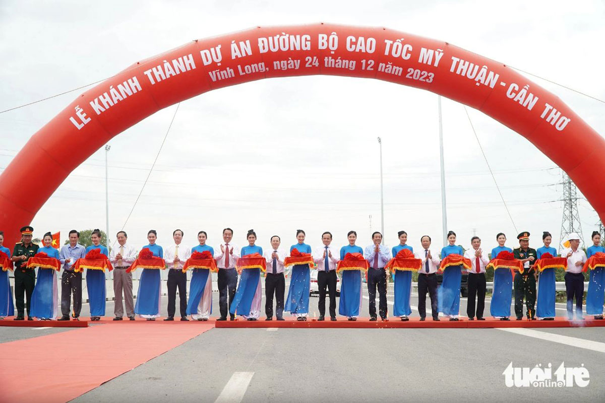 Thông xe cầu Mỹ Thuận 2 và cao tốc Mỹ Thuận – Cần Thơ